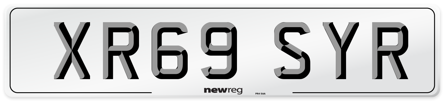 XR69 SYR Number Plate from New Reg